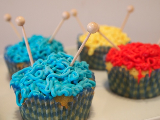 cup cake diy bleu